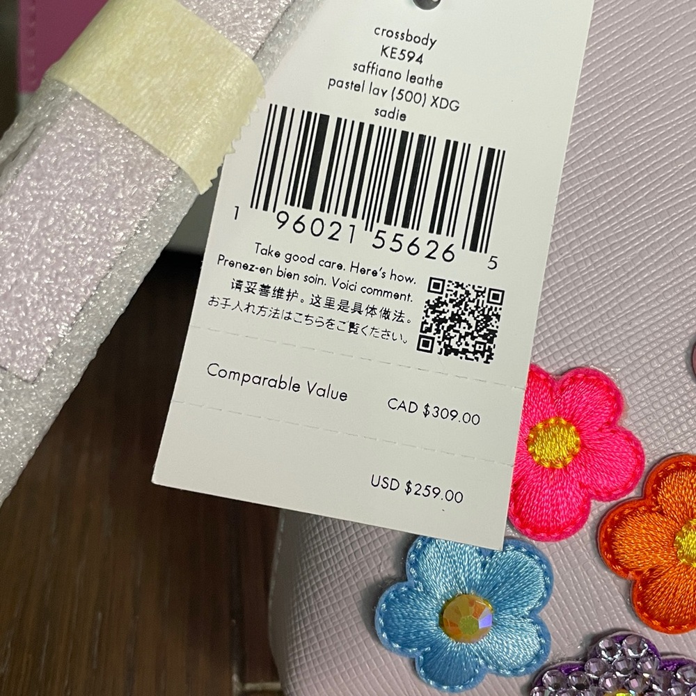 🌸✨ Kate Spade Sadie Crossbody with Custom Floral & Gem Decor - Perfection! ✨🌸 - Picture 3 of 6